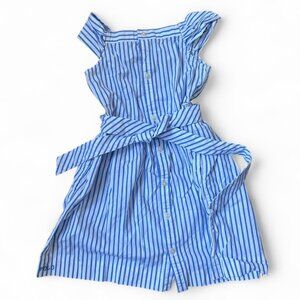 Polo Ralph Lauren Girls Blue & White Striped Dress – Size 6